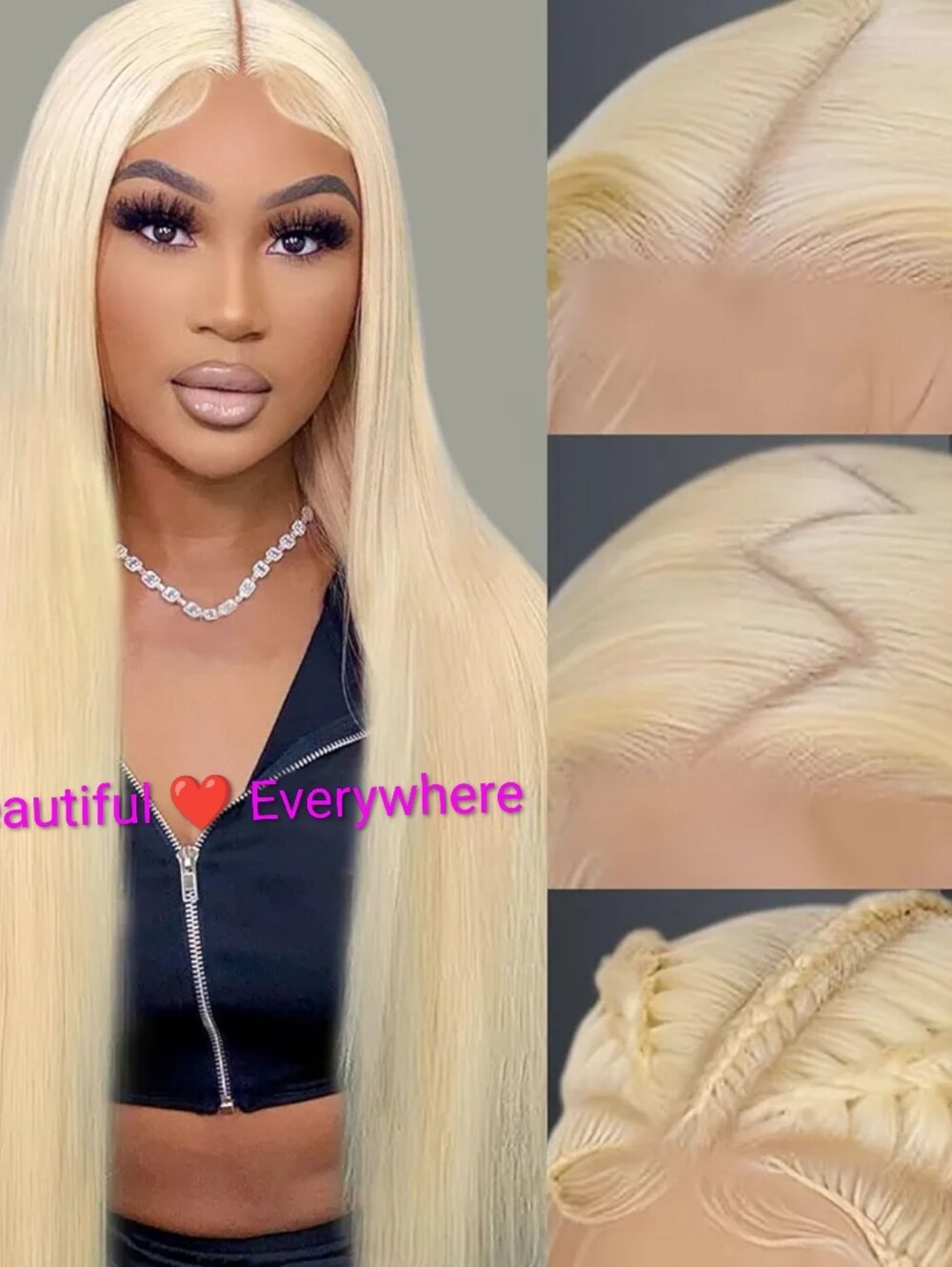 -Human Hair Lace Wig